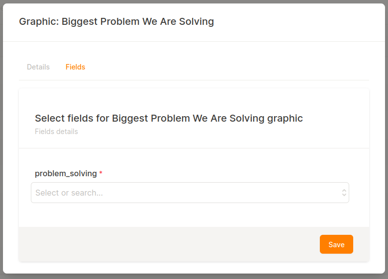Biggest Problem We Are Solving Chart Fields