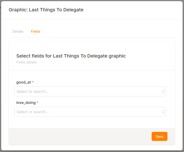 Last Things I Need To Delegate Chart Fields