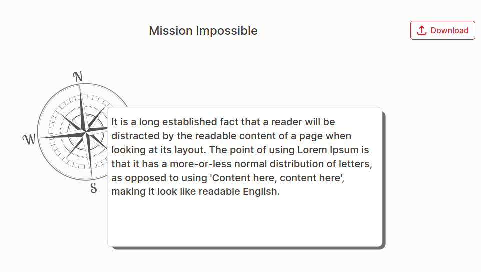 Our Mission Statment Chart