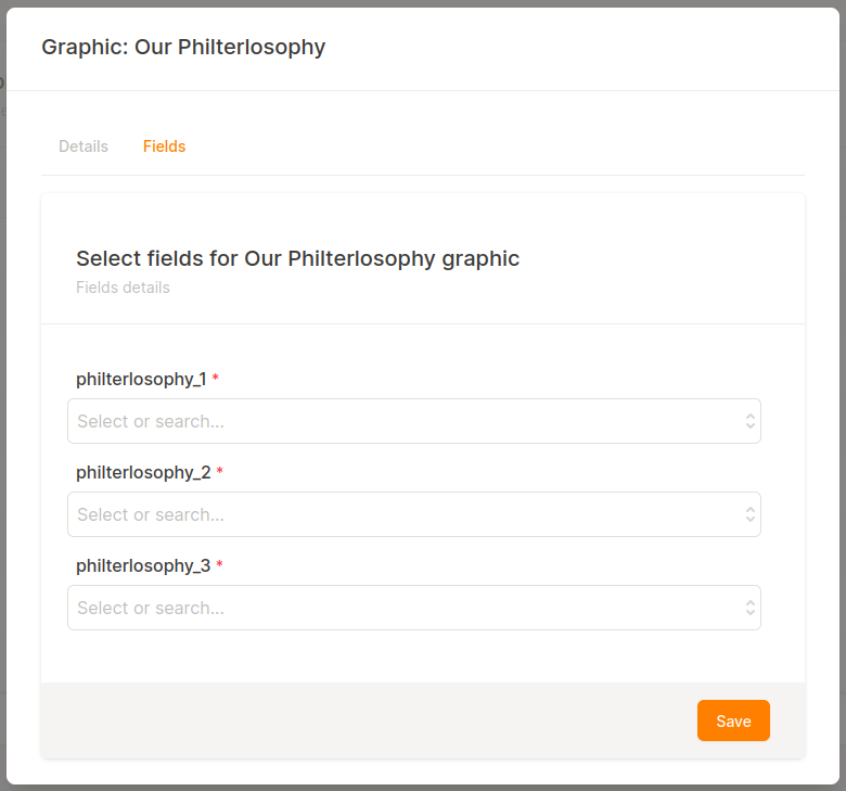Our Philterlosophy Chart Fields