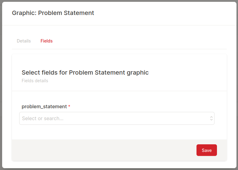 Our Problem Statement Chart Fields