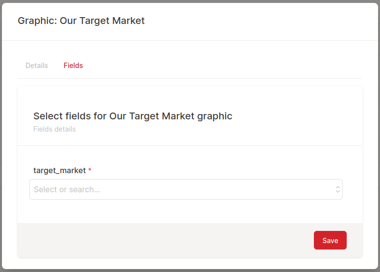 Our Target Market Chart Fields