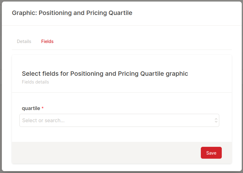 Positioning and Pricing Quartile Chart Fields